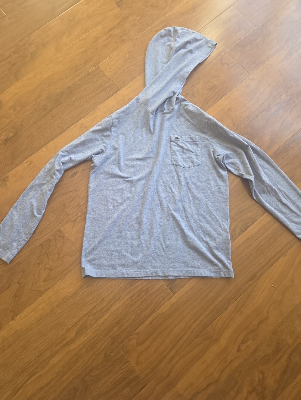 Vineyard Vines Boys Lightweight Hooded Long-Sleeve Tee Sz L